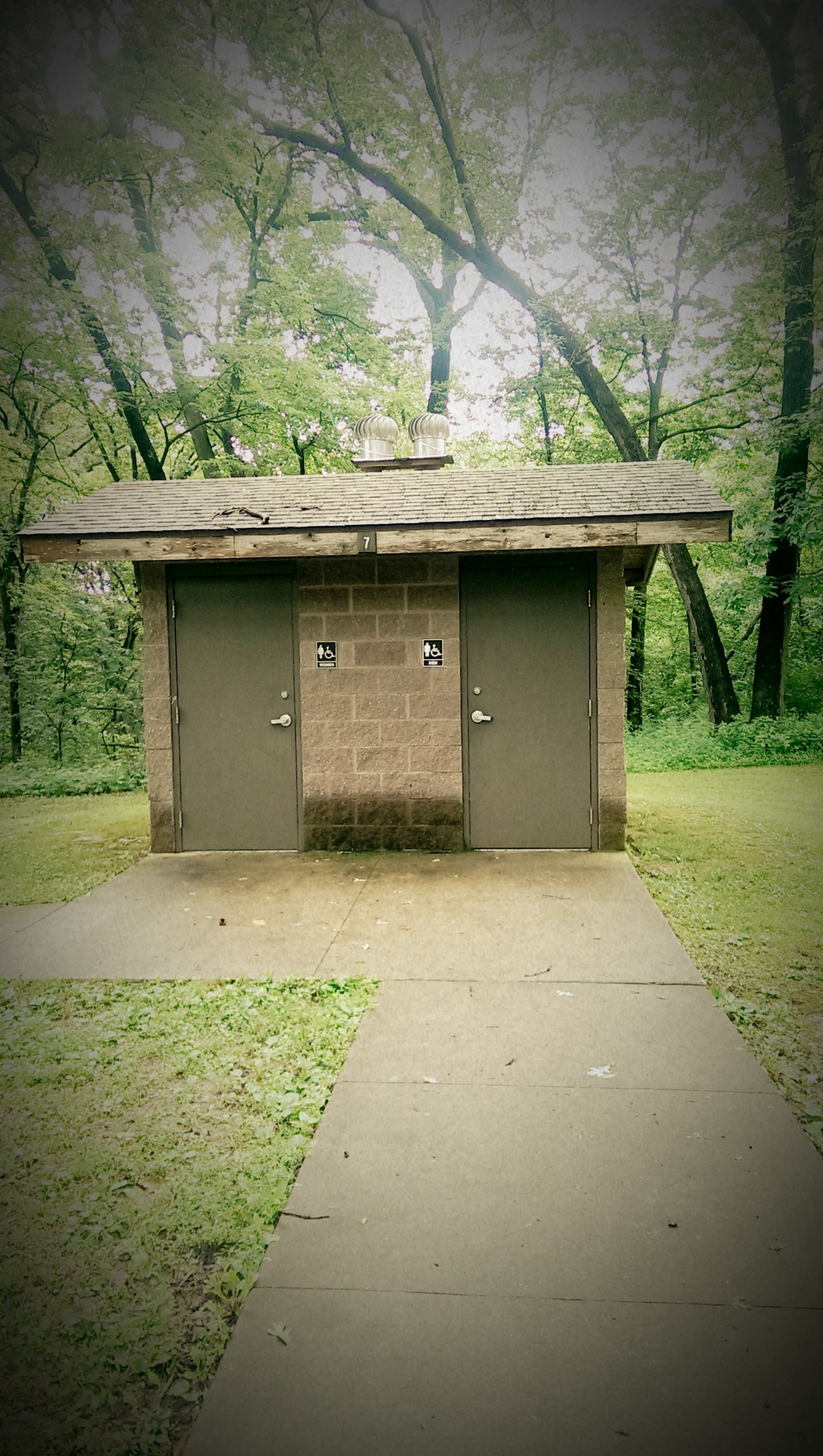 Outhouse. Outhouse in a state park stock photo by