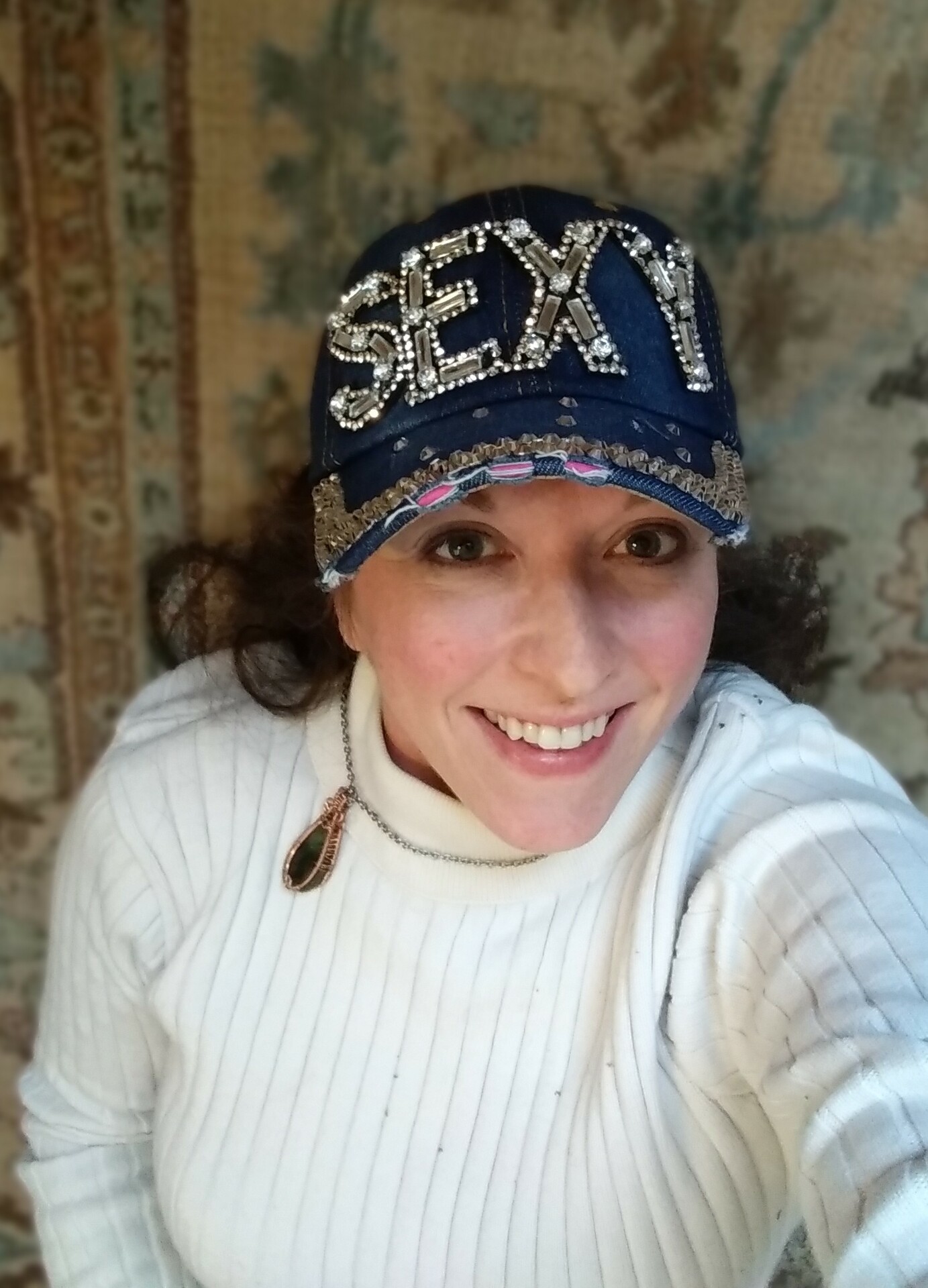 Popfizzy Women’s Bling Denim Baseball Caps example photo