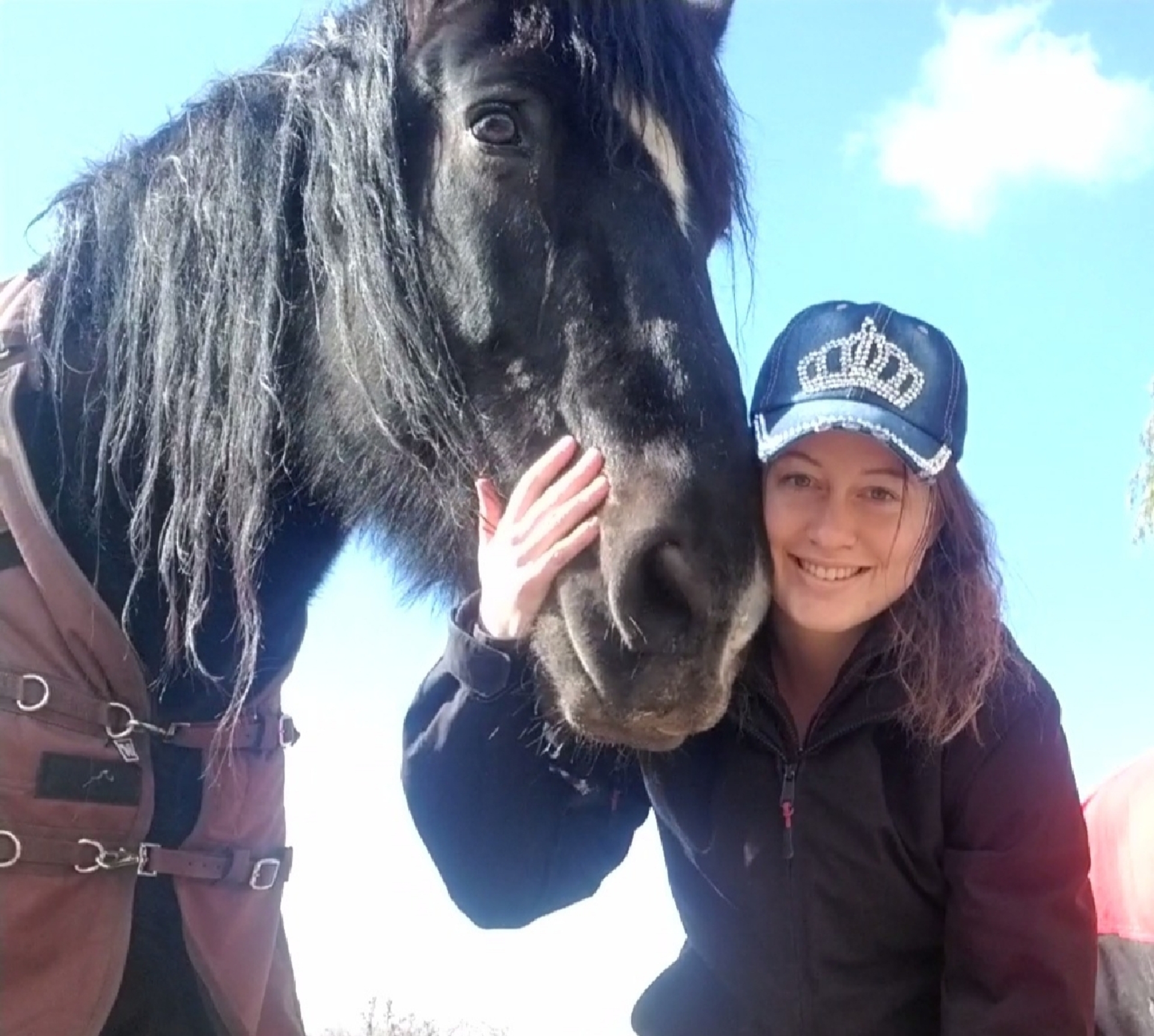 Popfizzy Women’s Bling Denim Baseball Caps example photo