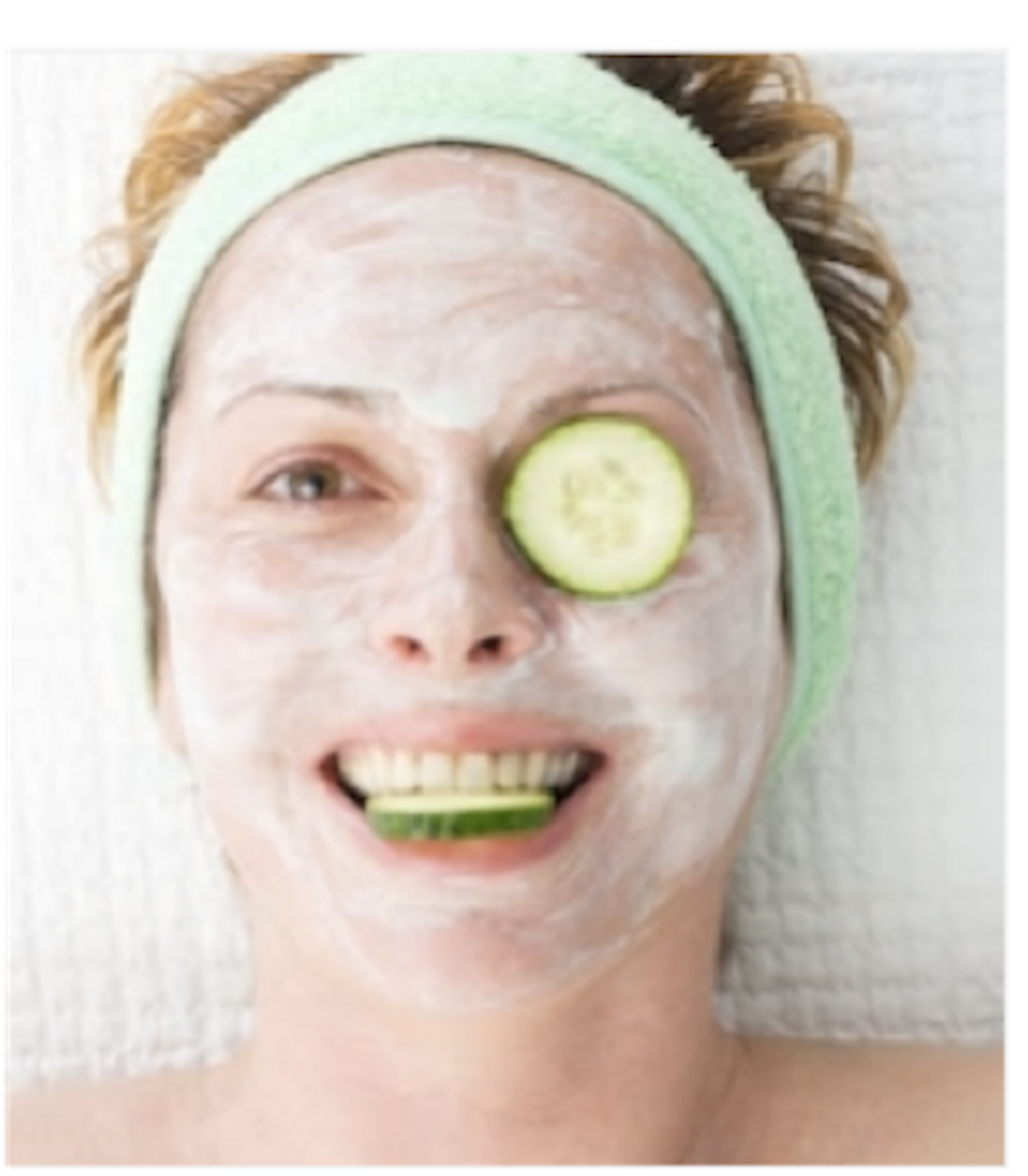 Applying your facial product example photo